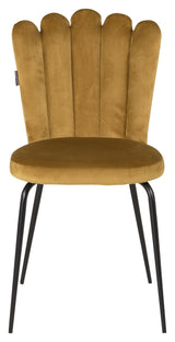 Limhamn Dining chair, Yellow velvet