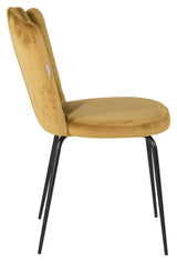 Limhamn Dining chair, Yellow velvet