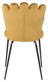 Limhamn Dining chair, Yellow velvet