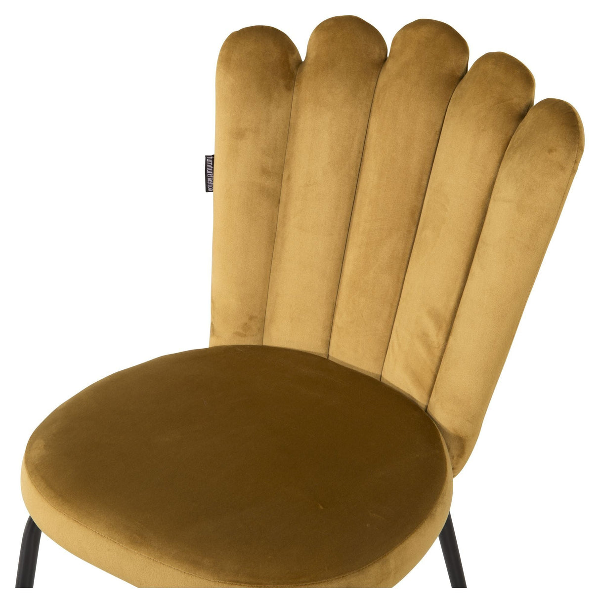 Limhamn Dining chair, Yellow velvet