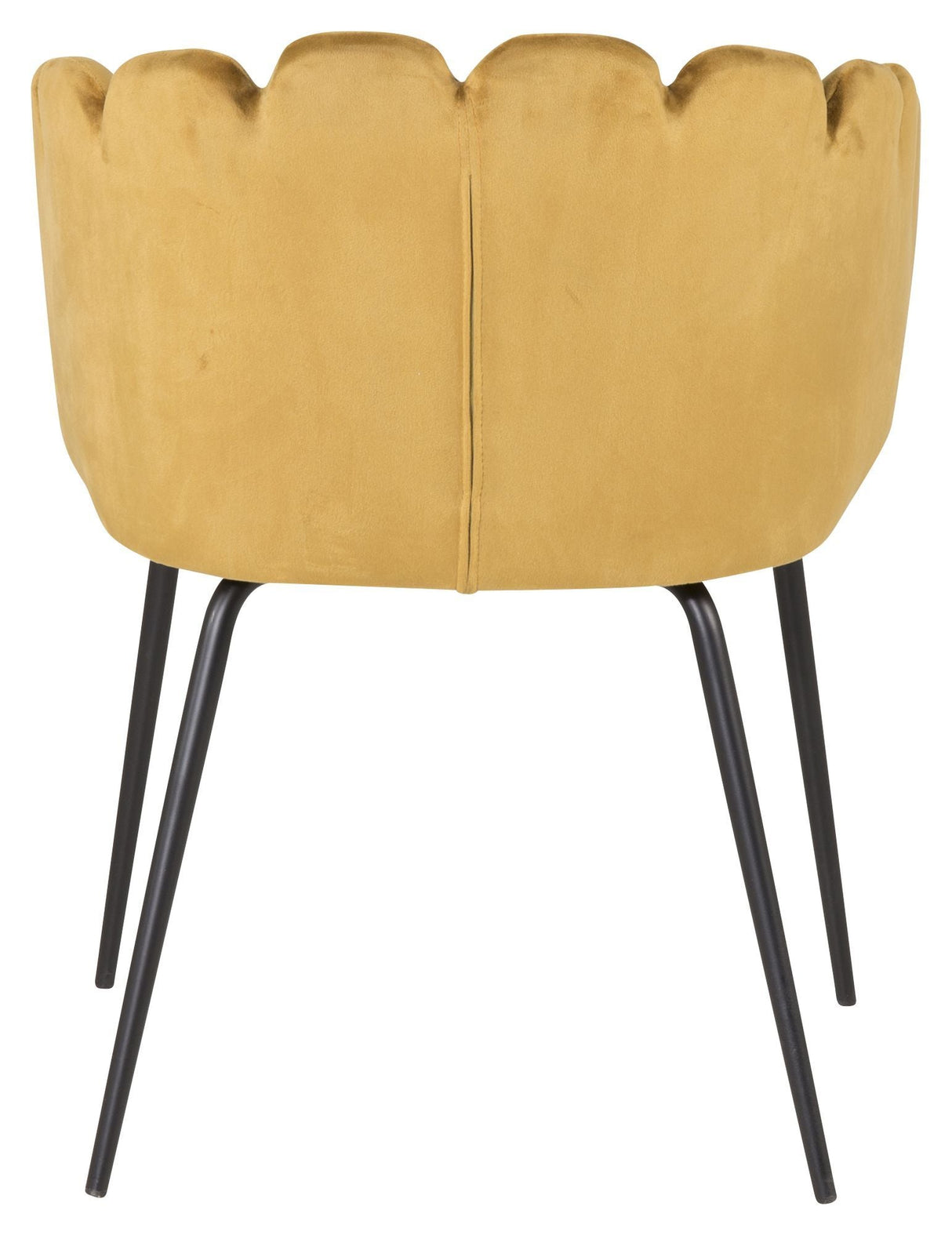 Limhamn Dining chair with armrests, Yellow velvet