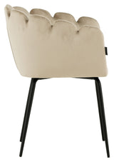 Limhanm Dining chair with armrests - Beige velvet