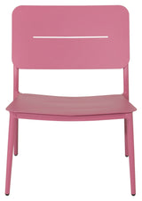 Lina Lounge Chair, Pink with black cushion