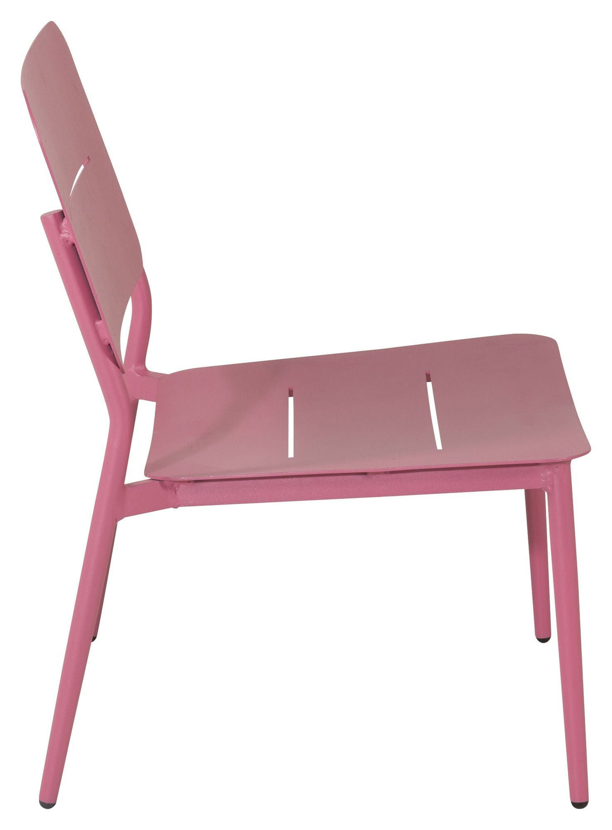 Lina Lounge Chair, Pink with black cushion