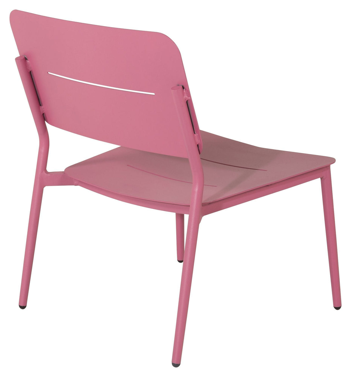 Lina Lounge Chair, Pink with black cushion