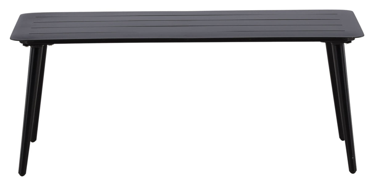 Lina Coffee table for Garden, Black alu, 60x100