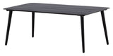 Lina Coffee table for Garden, Black alu, 60x100