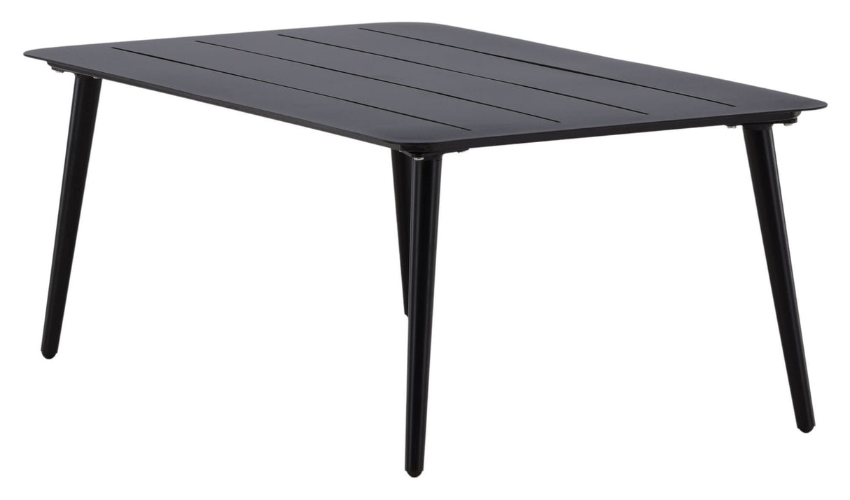 Lina Coffee table for Garden, Black alu, 60x100