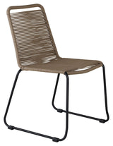 Lindos Garden Chair, Black w. latte cord