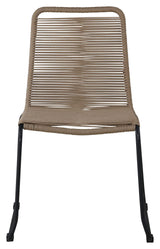 Lindos Garden Chair, Black w. latte cord