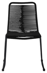 Lindos Garden Chair, Black w. black cord