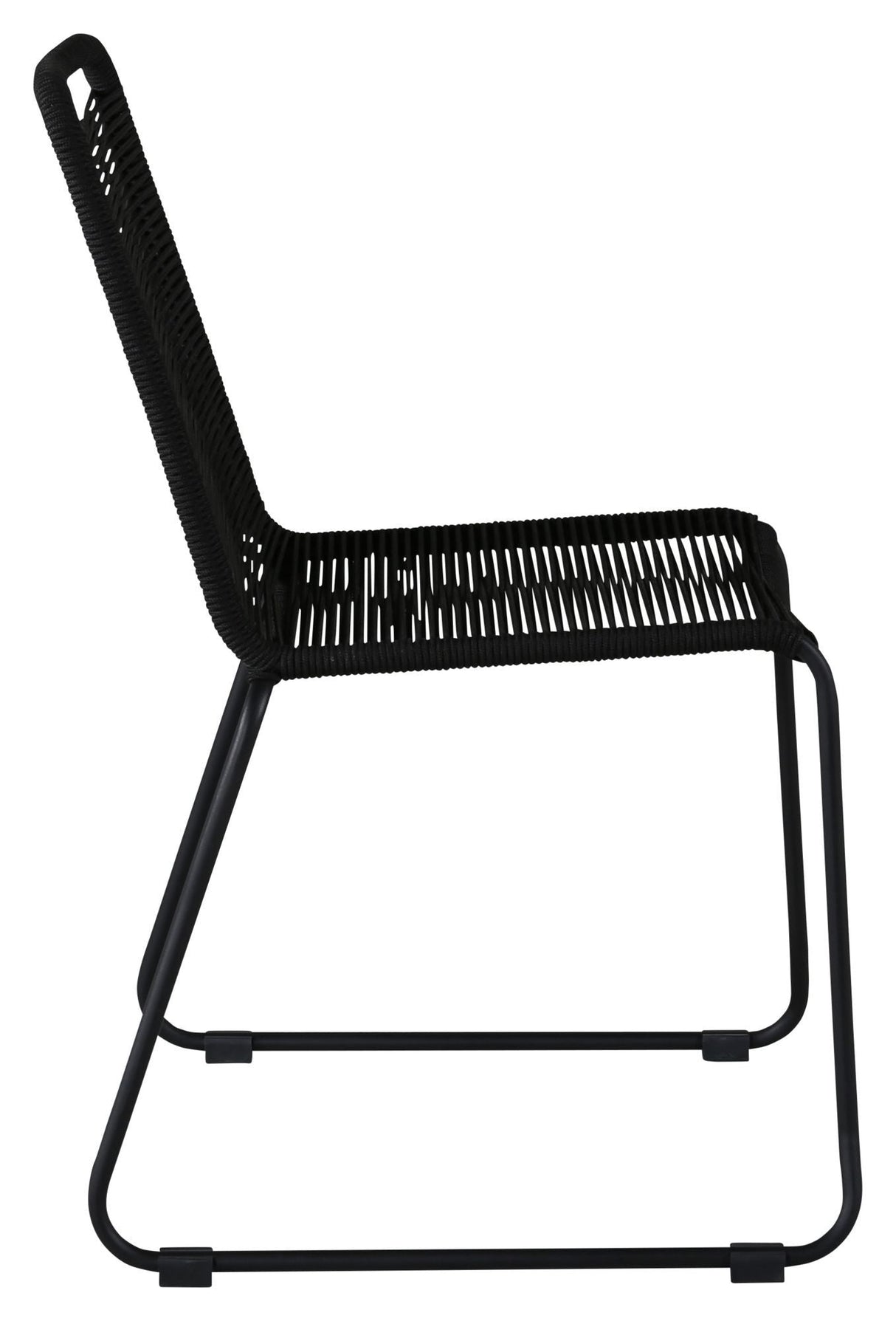 Lindos Garden Chair, Black w. black cord