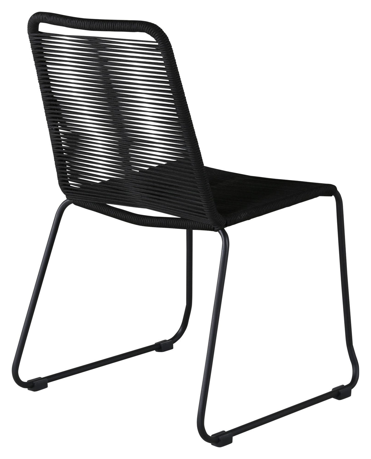 Lindos Garden Chair, Black w. black cord