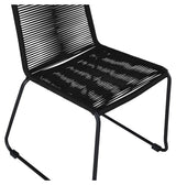 Lindos Garden Chair, Black w. black cord