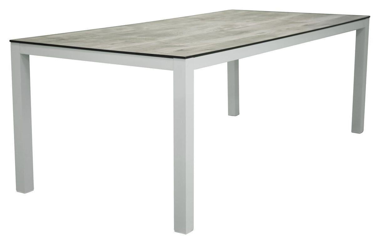 Llama, Garden table 205*100, White alu/Gray HPL