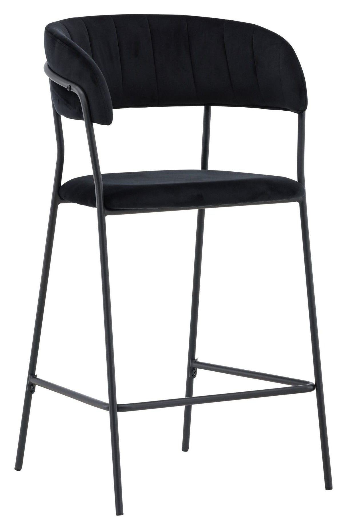 Lui Bar Chair, Black, Black PU