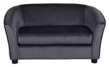 Måna Sofa for children, Velour, Gray