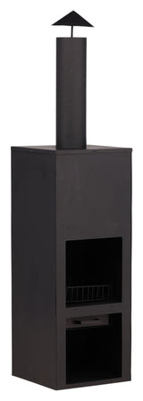 Makarima Fireplace, Black steel