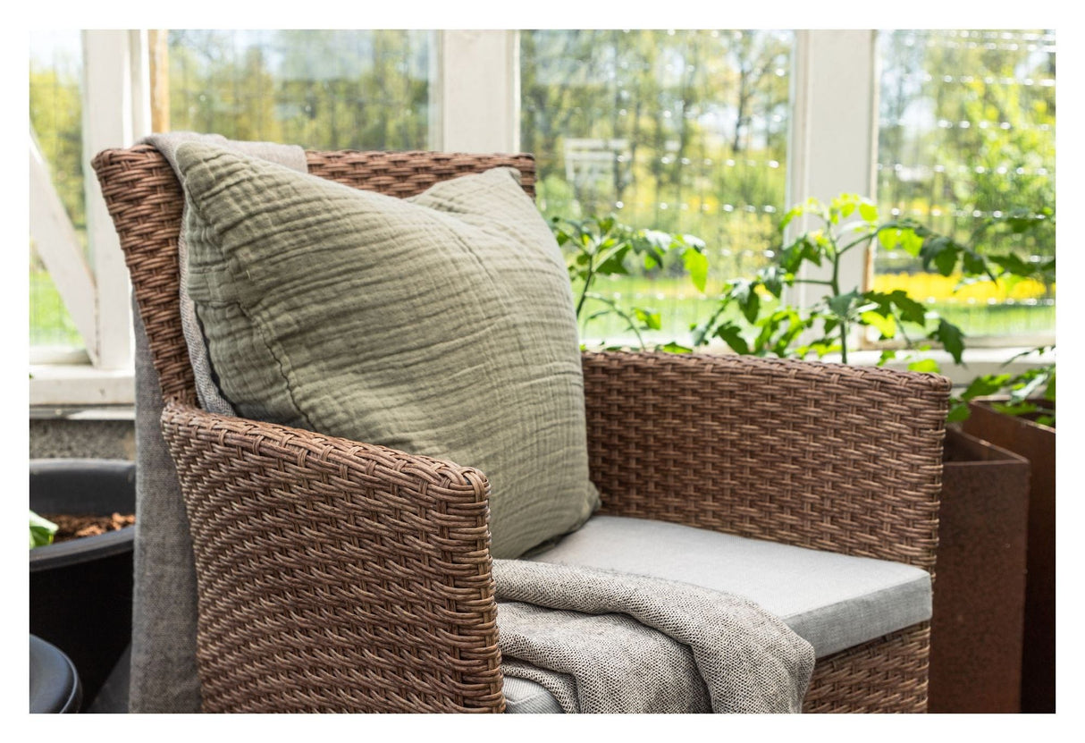 Malina Garden Chair, Natural Wicker