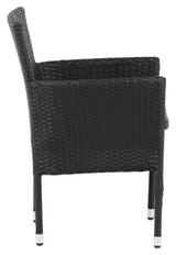 Malina Garden Chair, Black Wicker