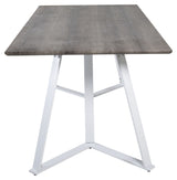 Marina Dining Table, Gray, 180x90