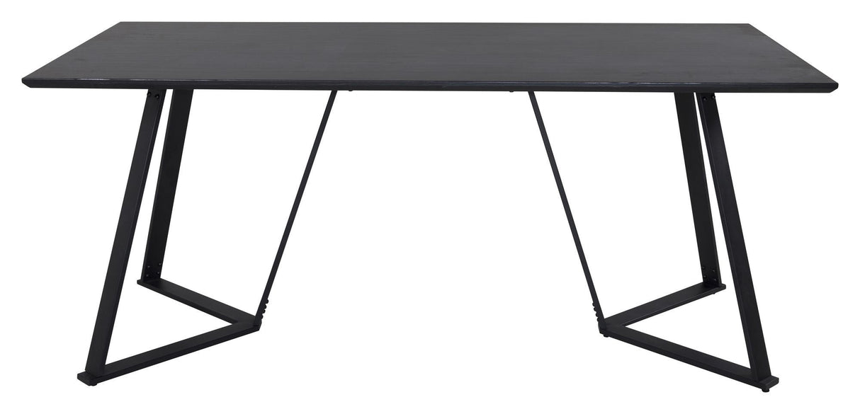 Marina Dining table, black, 180x90