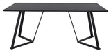 Marina Dining table, black, 180x90