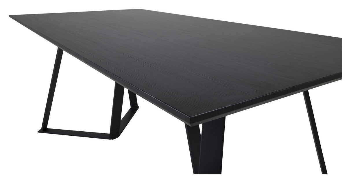 Marina Dining table, black, 180x90