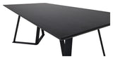 Marina Dining table, black, 180x90