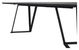 Marina Dining table, black, 180x90