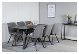 Marina Dining table, black, 180x90