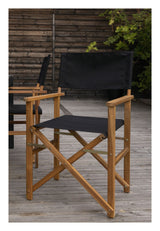 Marion Folding Chair - Black/Acacia