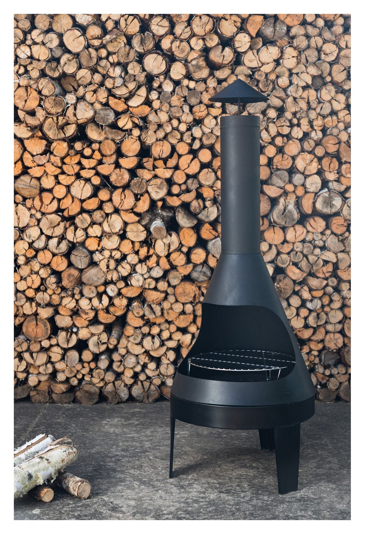 Marongo Grill/ Fireplace, Black