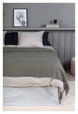 Milo Bedspread 150x250 - Light gray