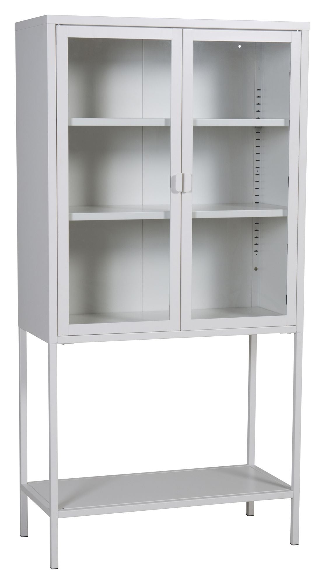 Misha Metal Bookcase, White