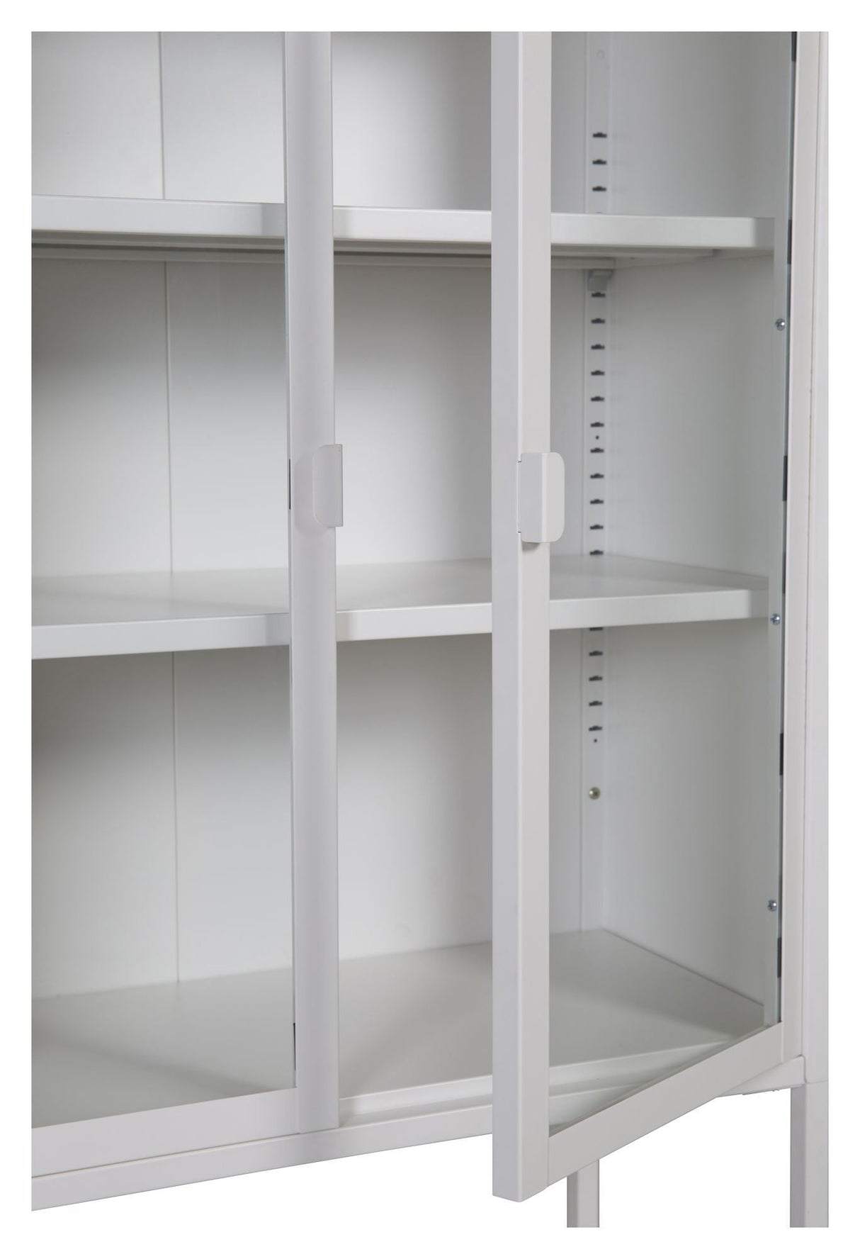 Misha Metal Bookcase, White