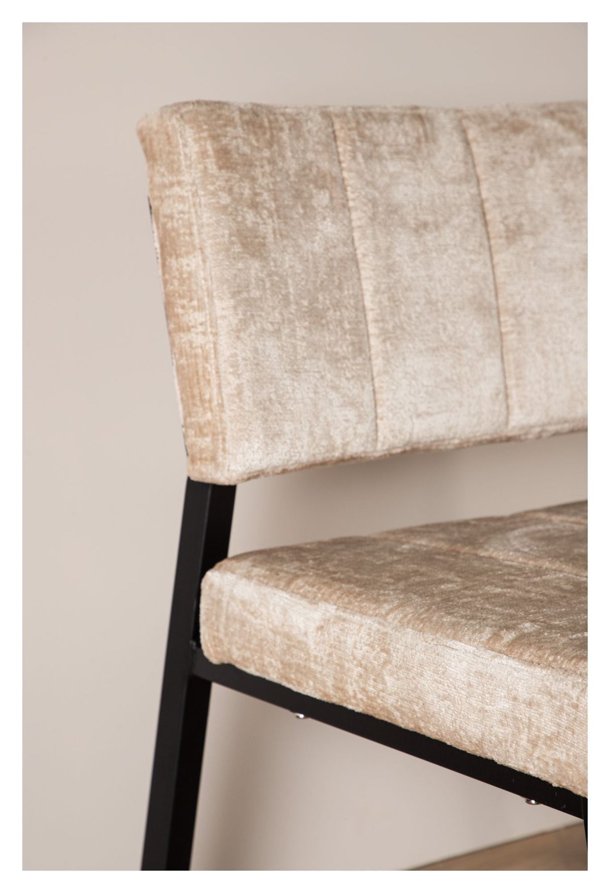 Monett Lounge Chair - Beige velvet