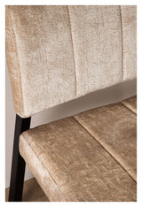 Monett Lounge Chair - Beige velvet