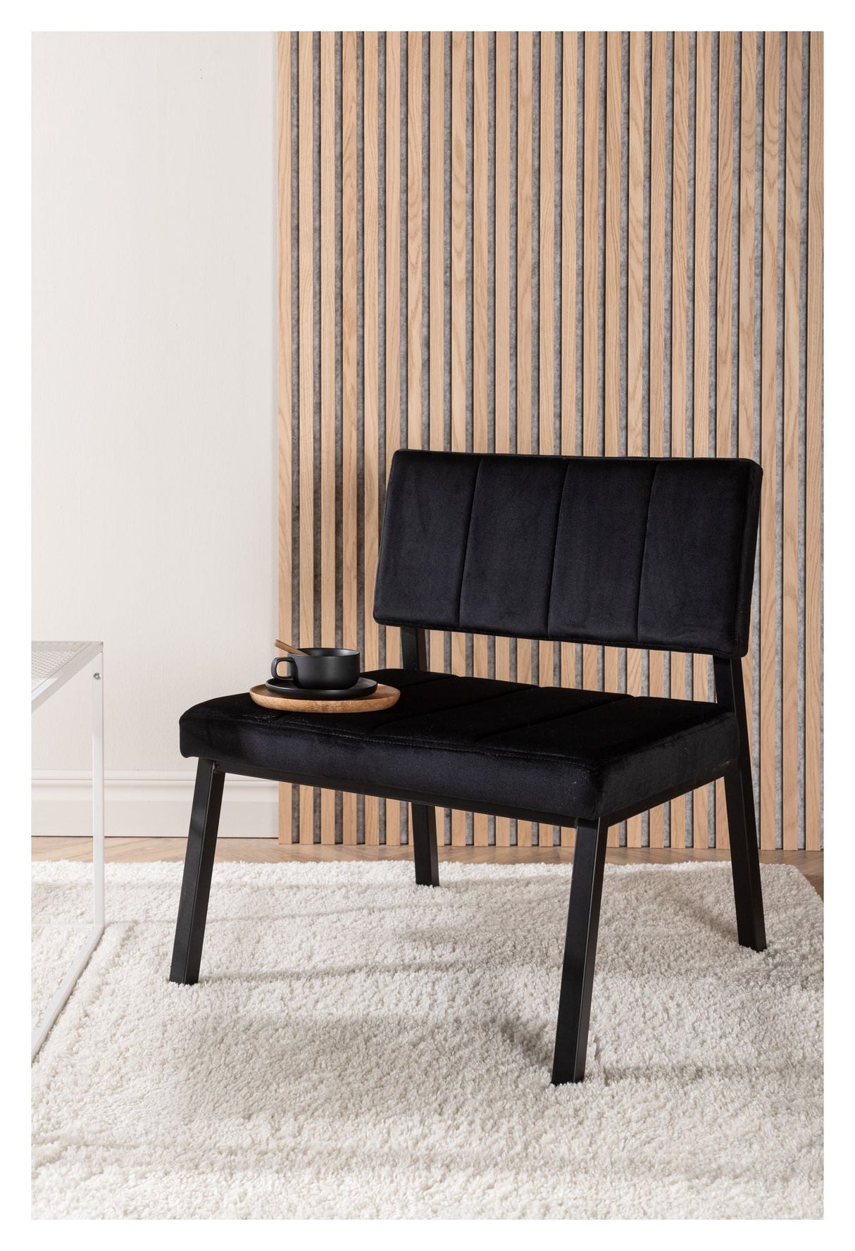 Monett Lounge Chair - Black velvet