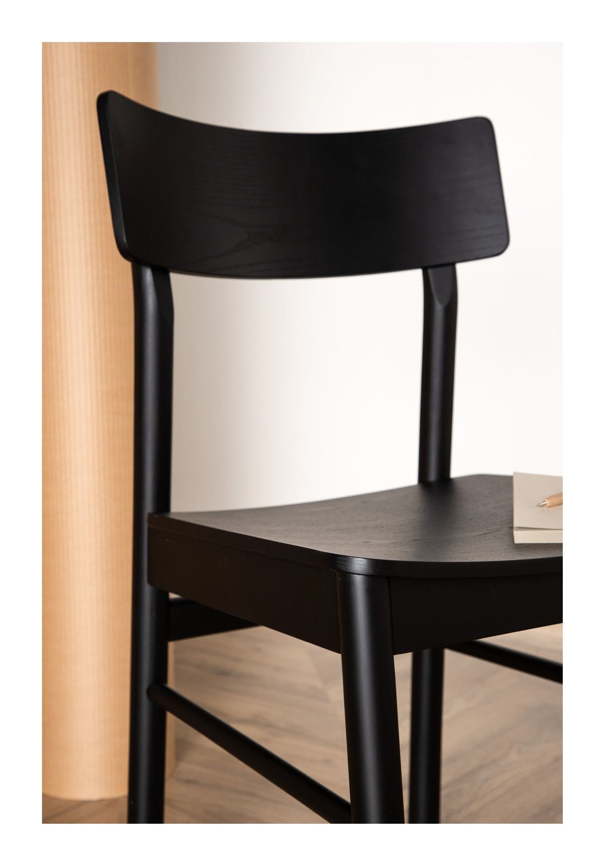 Montros Dining Chair, Birch, Black