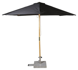 Naxos, Parasol 3m - Wood/Black