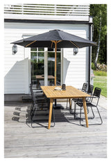 Naxos, Parasol 3m - Wood/gray