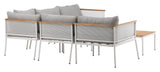 Nettan Lounge Set Steel, White/Light Gray