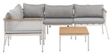 Nettan Lounge Set Steel, White/Light Gray