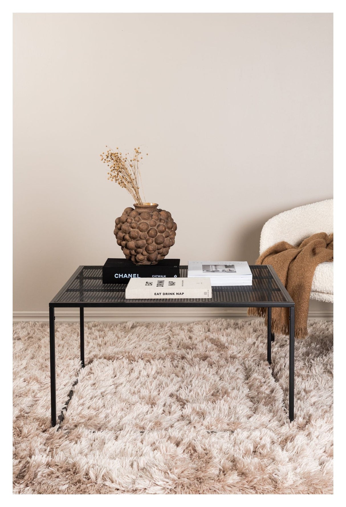 Netz Coffee Table 80x80 - Black