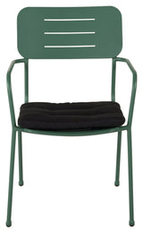 Nicke Garden Chair w. arm, green