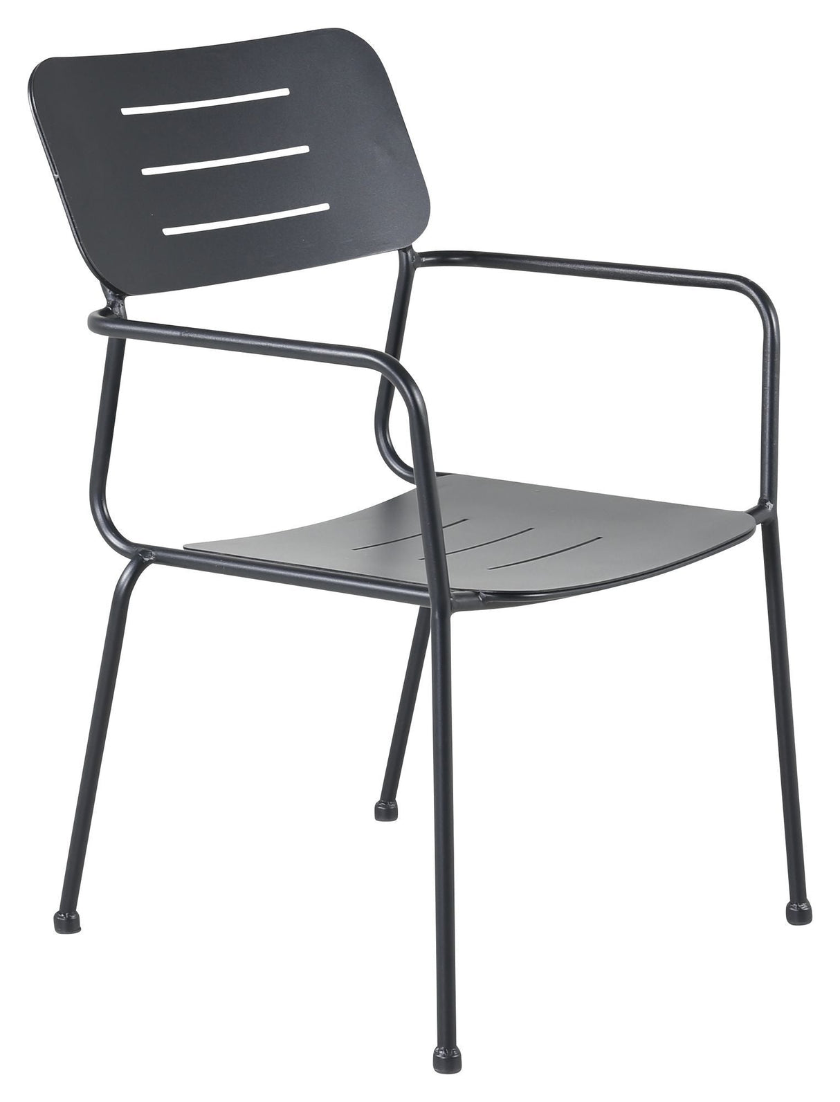 Nicke Garden Chair w. arm, black