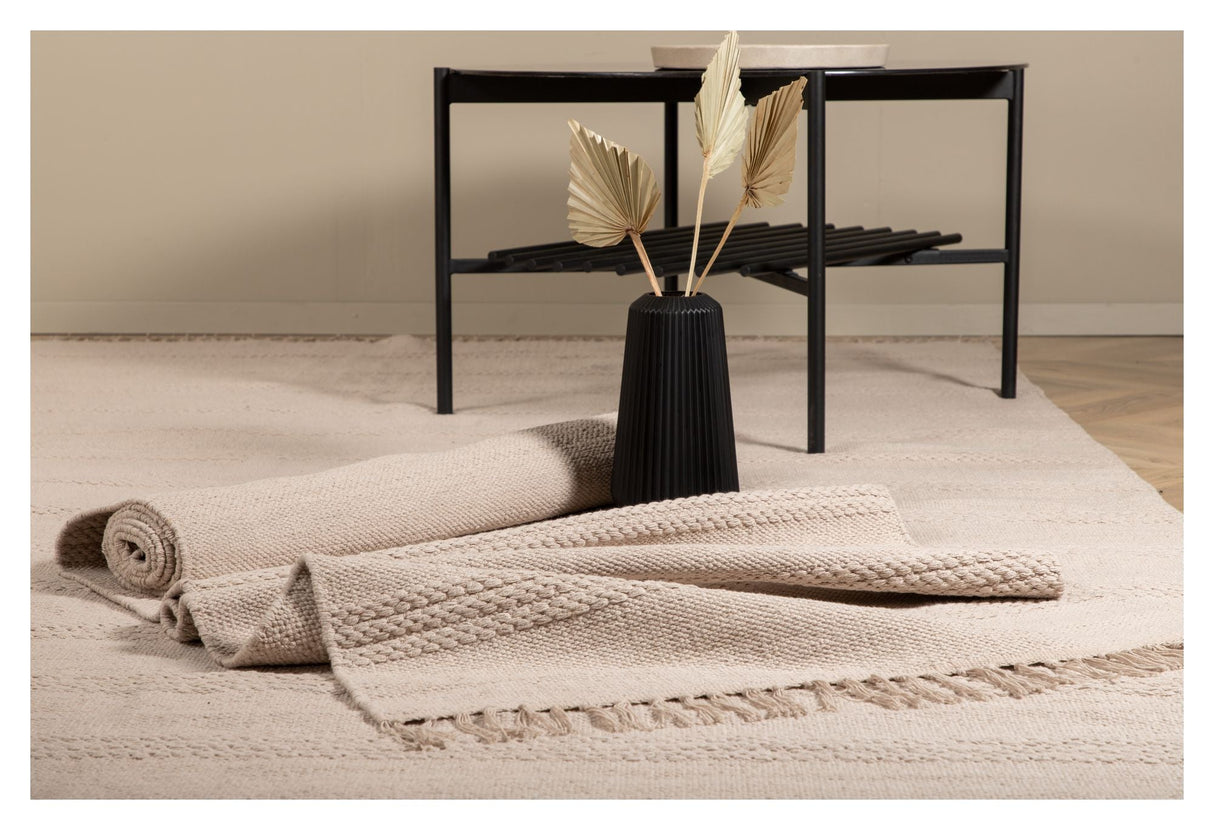 Nico Cotton blanket, 160x230, Beige