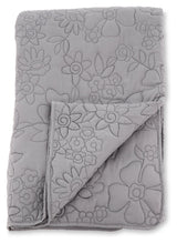 Niki Bedspread 150x250 - Light gray