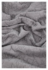 Niki Bedspread 150x250 - Light gray